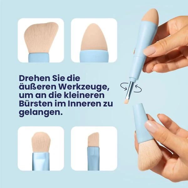 Multifunctional 4 in 1 Makeup Brush