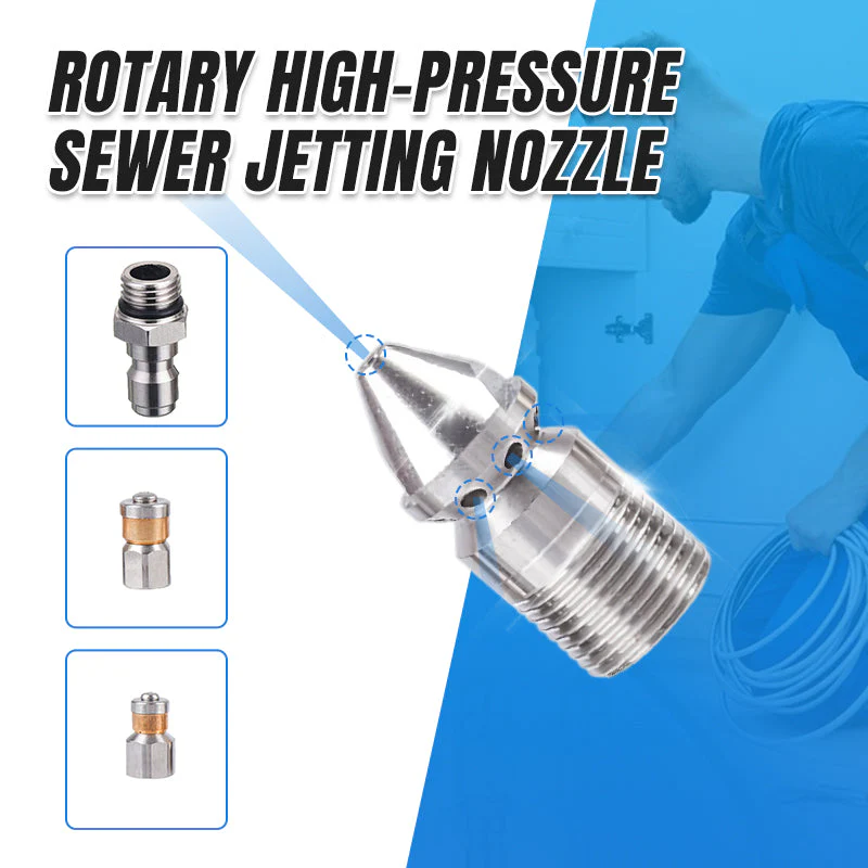 2025 new hot saleRotary High-Pressure Sewer Jetting Nozzle