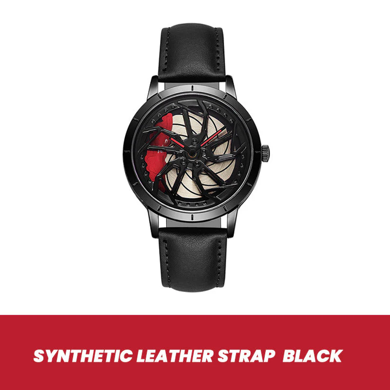 Rotating Skeleton Car Wheel Wrist Watch Rotating Skeleton Car Wheel Wrist Watch