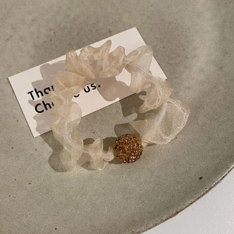 Hot Sale 50% OFFElegant Rhinestone Mesh Hair Ties