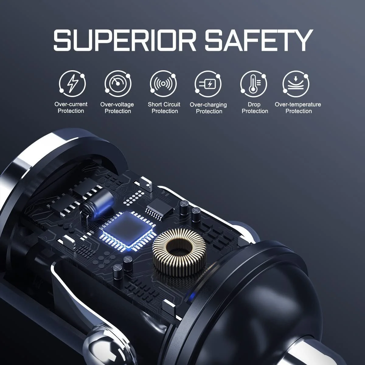 -Multi Compatible 100W Fast Charging Car Charger -Multi Compatible 100W Fast Charging Car Charger