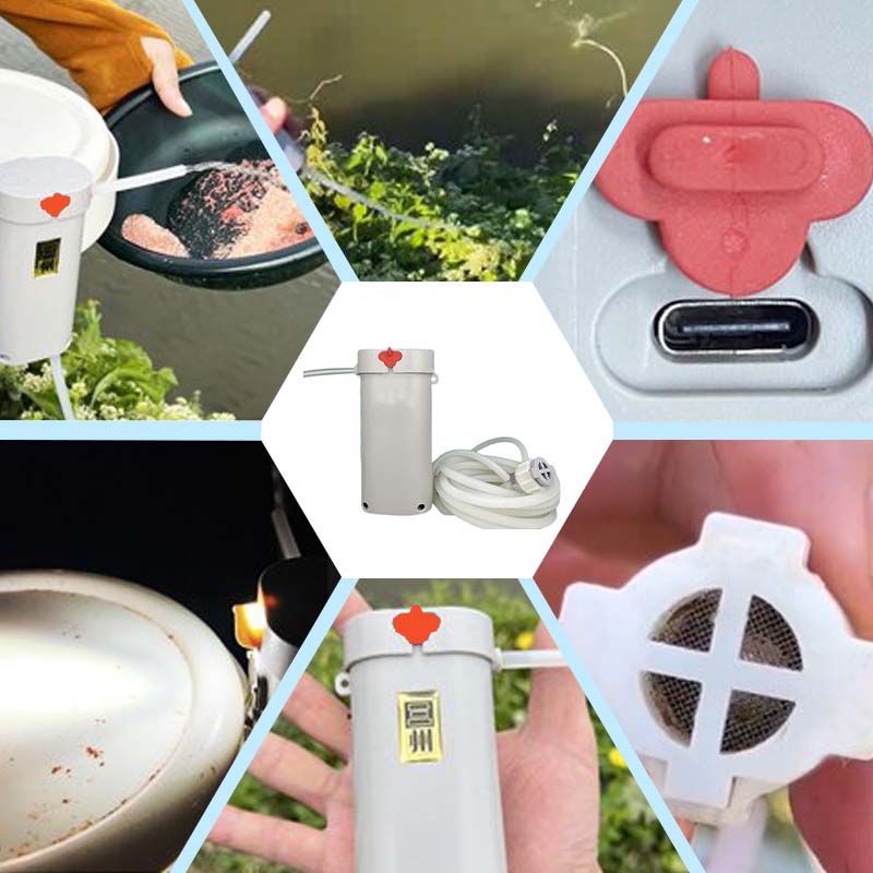 Multifunctional Portable Fishing Pump with LED