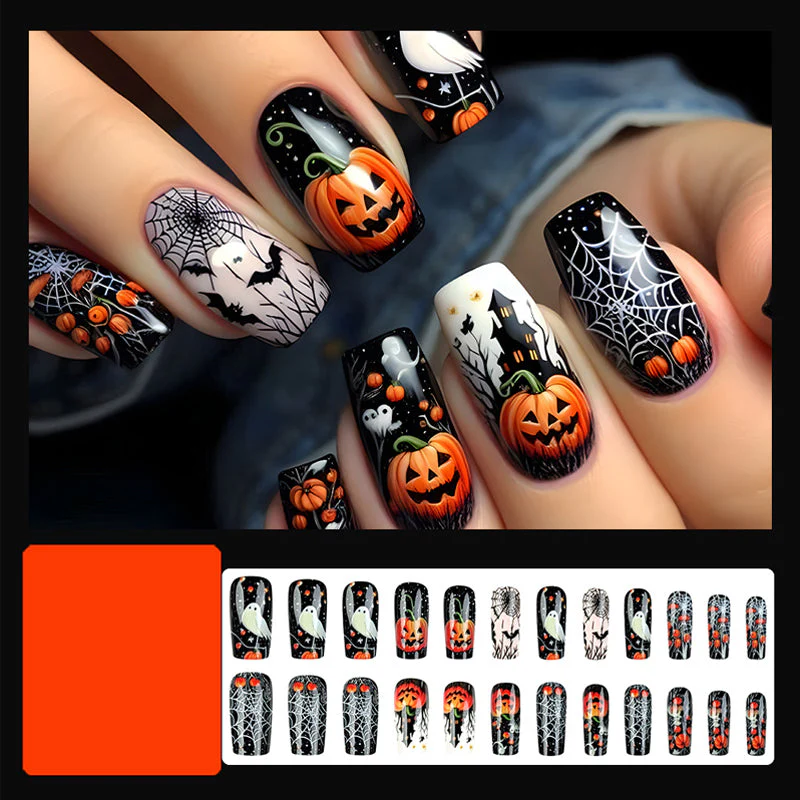 Halloween Style Press On Nails