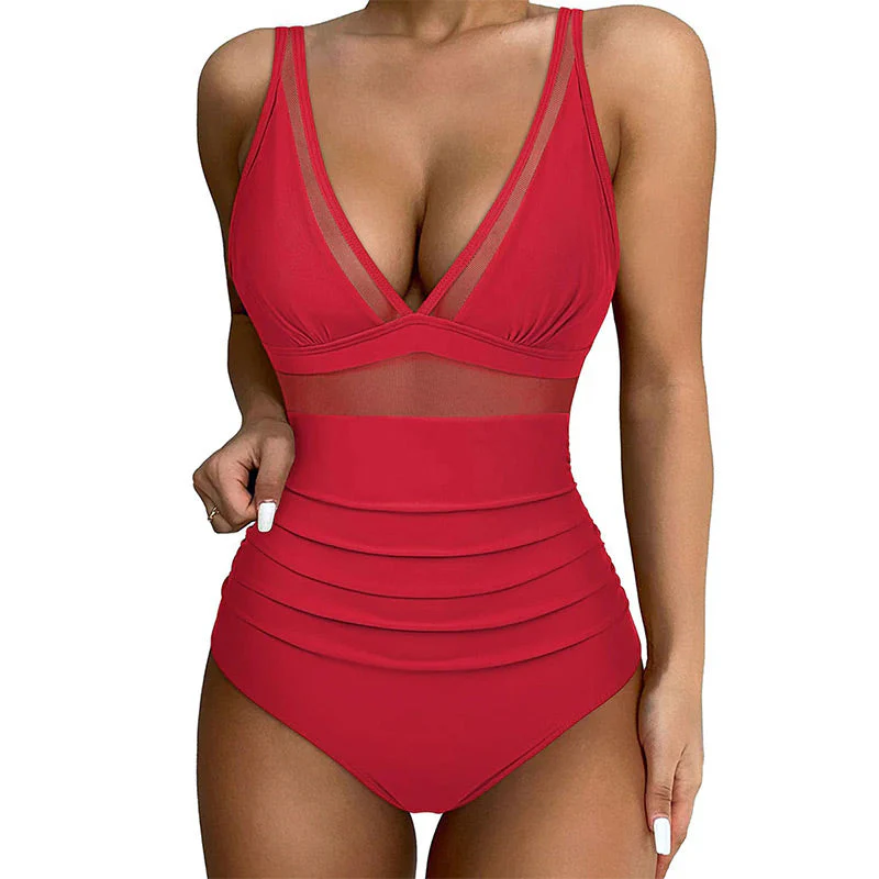   Pre-Summer Sale 50% OFFMesh Tummy Control Swimsuit