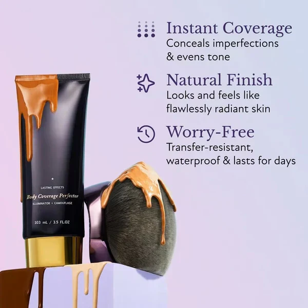 Waterproof, lightweight & flawless body makeup Waterproof, lightweight & flawless body makeup