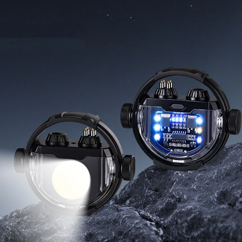 Creative Gyro Windproof Dual Arc Electric Lighter with Light Creative Gyro Windproof Dual Arc Electric Lighter with Light