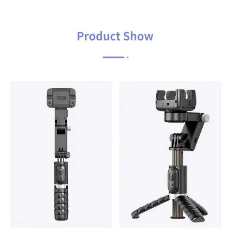 Last Day Sales - 60% OFF360° Rotating 3-Axis Foldable Gimbal Stabilizer for Smartphones Recording