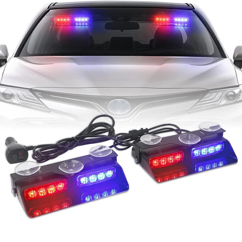 Time-limited Special Windshield Suction Cup Strobe Warning Light for Vehicles