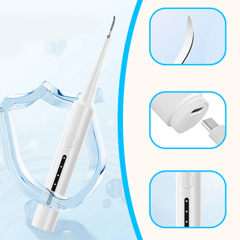 2-in-1 Ultrasonic Tooth Cleaner & Electric Toothbrush