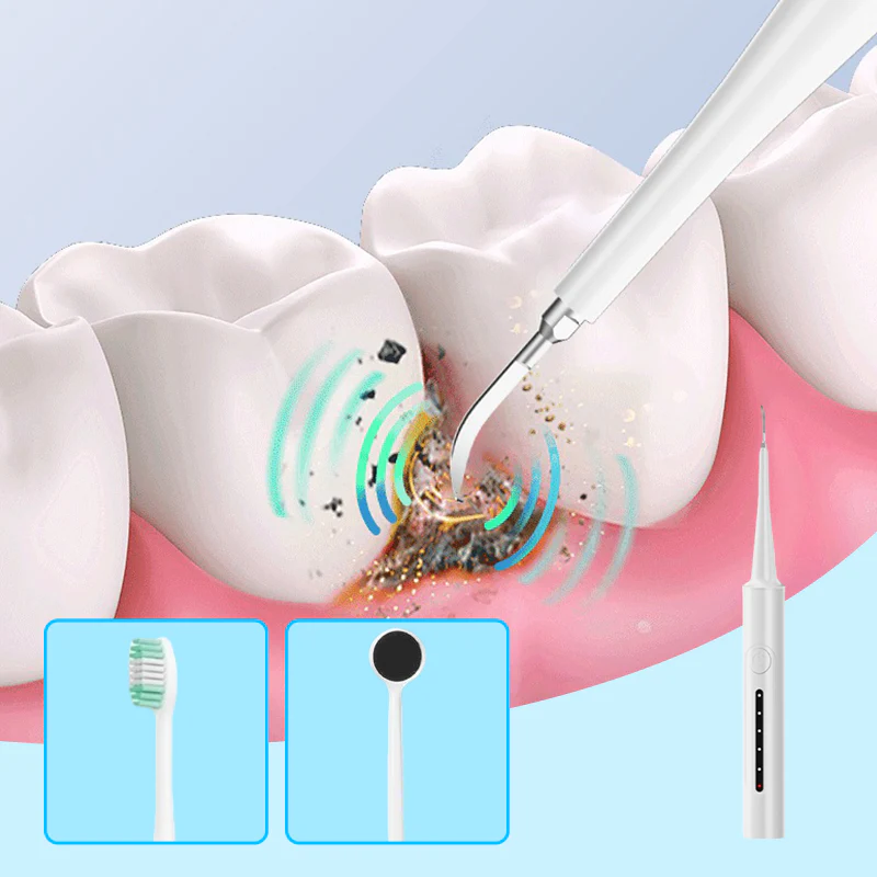 2-in-1 Ultrasonic Tooth Cleaner & El...